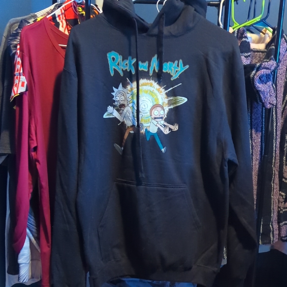 Ripple Junction Black Rick and Morty Sweater
